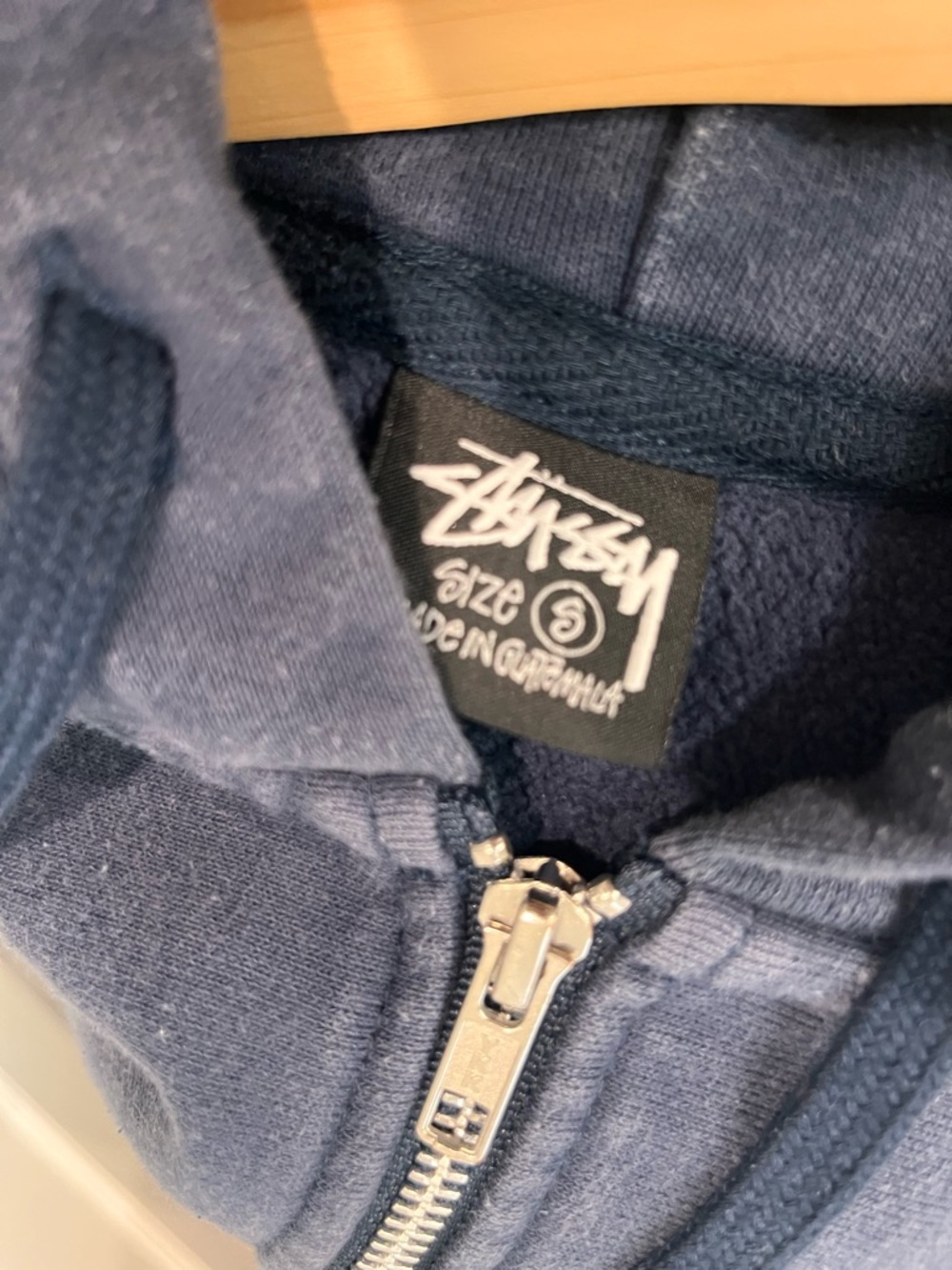 BASIC STÜSSY ZIP HOODIE PIGMENT DYED S - Picture 4 of 7